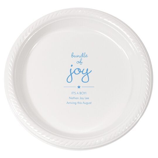 Star Bundle of Joy Plastic Plates